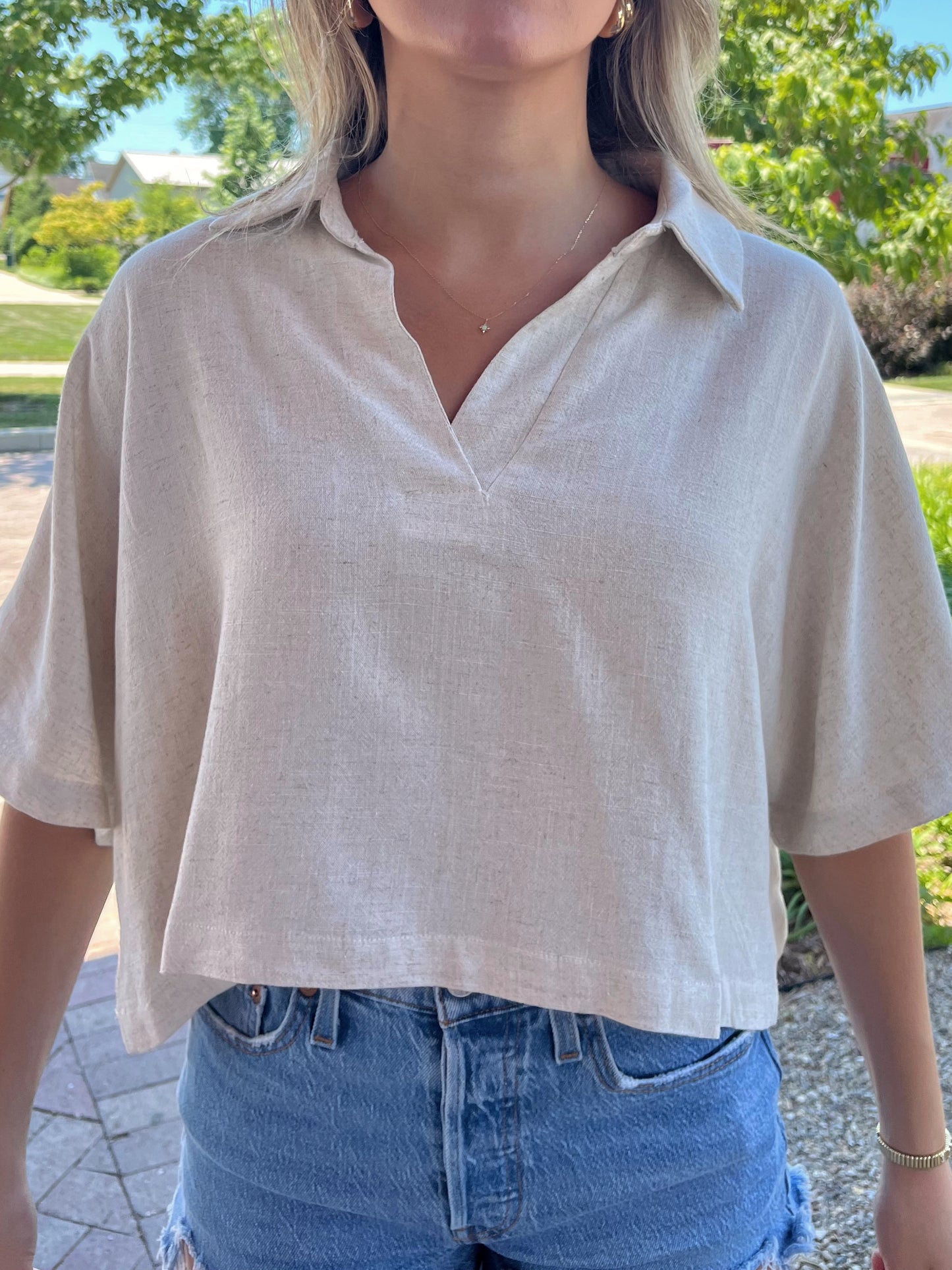 Soft Linen Crop